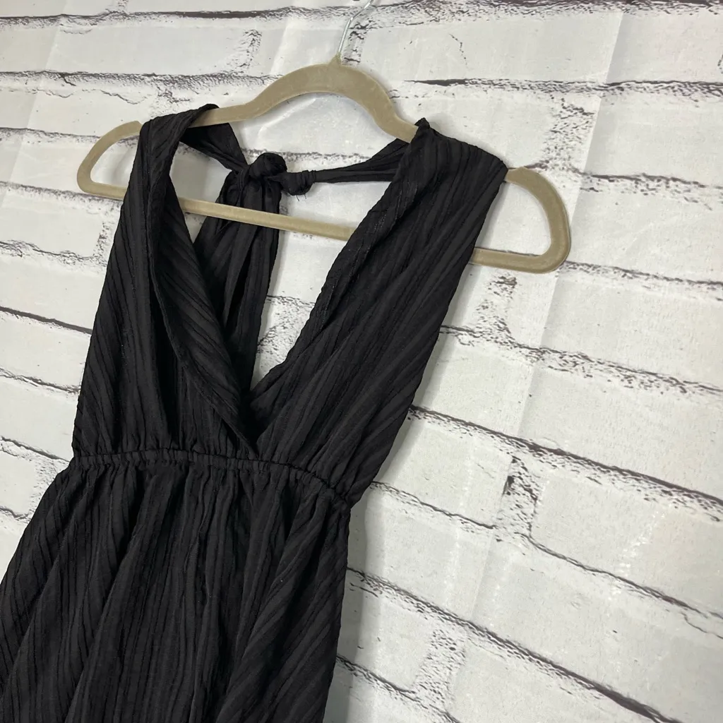 SHEIN Black Tie Shoulder Mini Dress NWT Size M Casual Cottagecore Sleeveless Y2K - Image 7