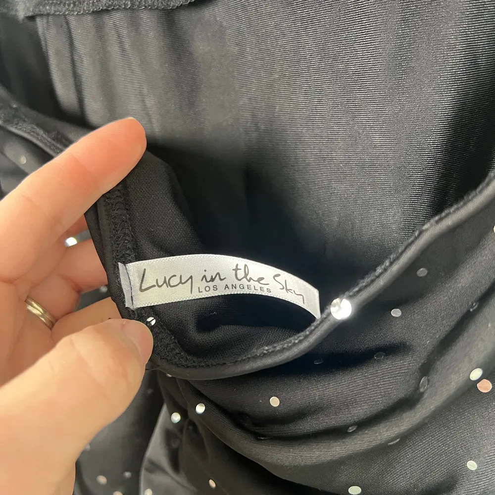 Lucy In The Sky‎ Women's twinkling Open Back Dress Sz L - Image 7