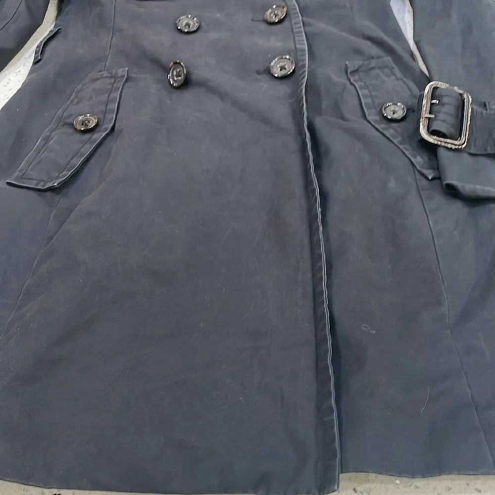 Banana Republic black trench coat size XS - Image 7