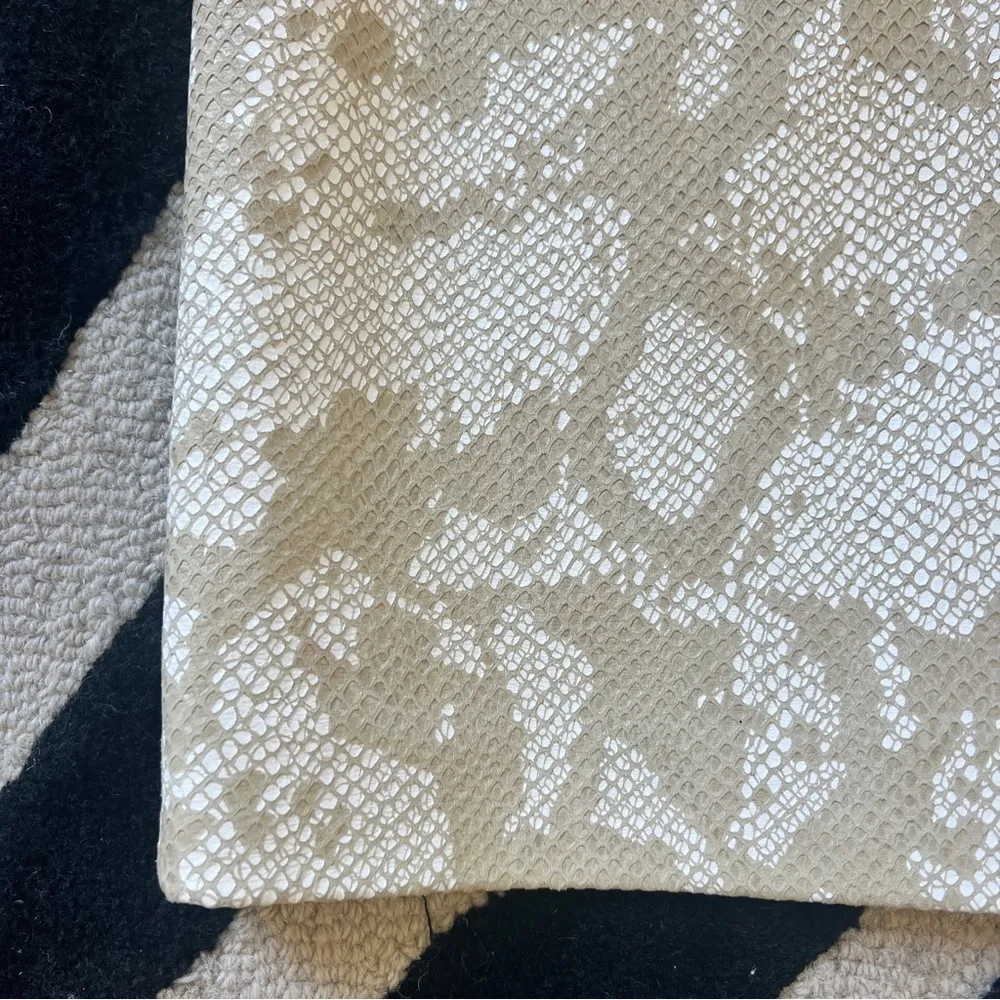 ESCADA vintage luxury Leather Snake python Pencil Skirt Tan Size XS - Image 2