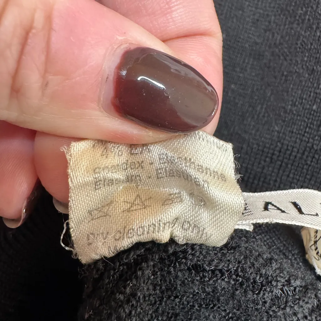 Vintage 1990’s Azzedine Alaïa Designer Black Wool Honeycomb Knit Mini Dress XS - Image 5