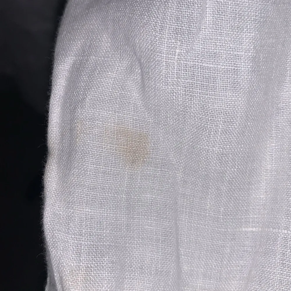 Flax  white 100% linen side slits long sleeve button down blouse - Image 7