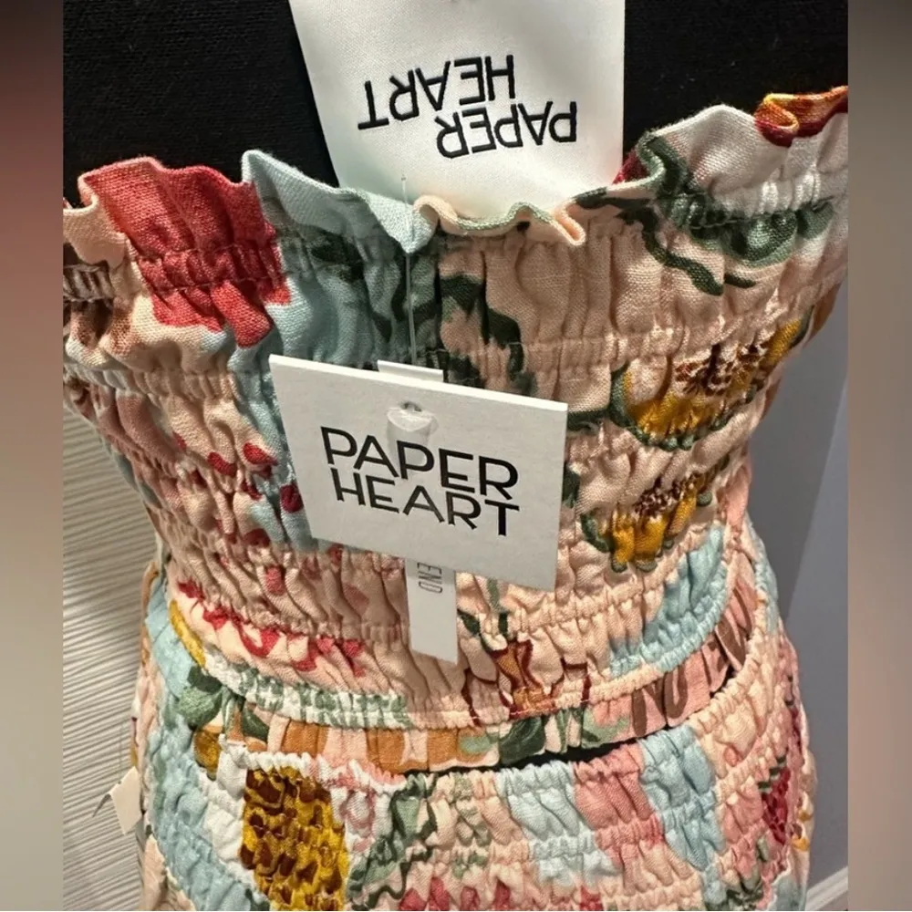 NWT Paper Hearts 2-piece set top + maxi skirt in vibrant pastels S - Image 9