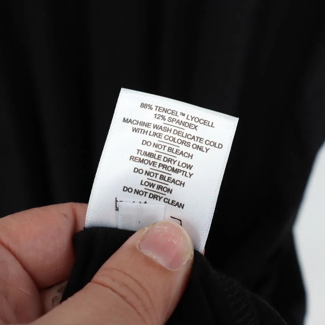 American Giant Black Tank Midi Dress Size L Made in USA Size L - Image 4