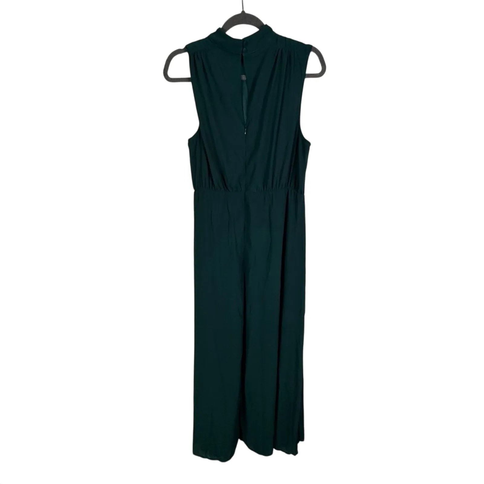 Lulus Classic Elegance Emerald Chiffon Sleeveless Mock Neck Maxi Dress Size XL - Image 7