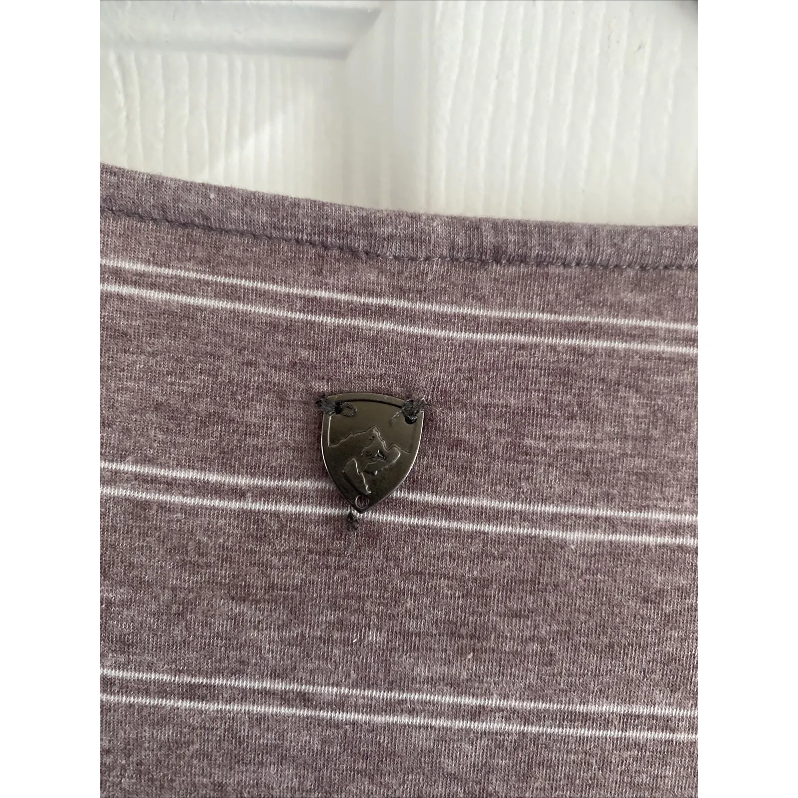 KUHL Women's Size XL Brown Striped Long Sleeve Top Outdoor Camping Gorpcore - Image 6