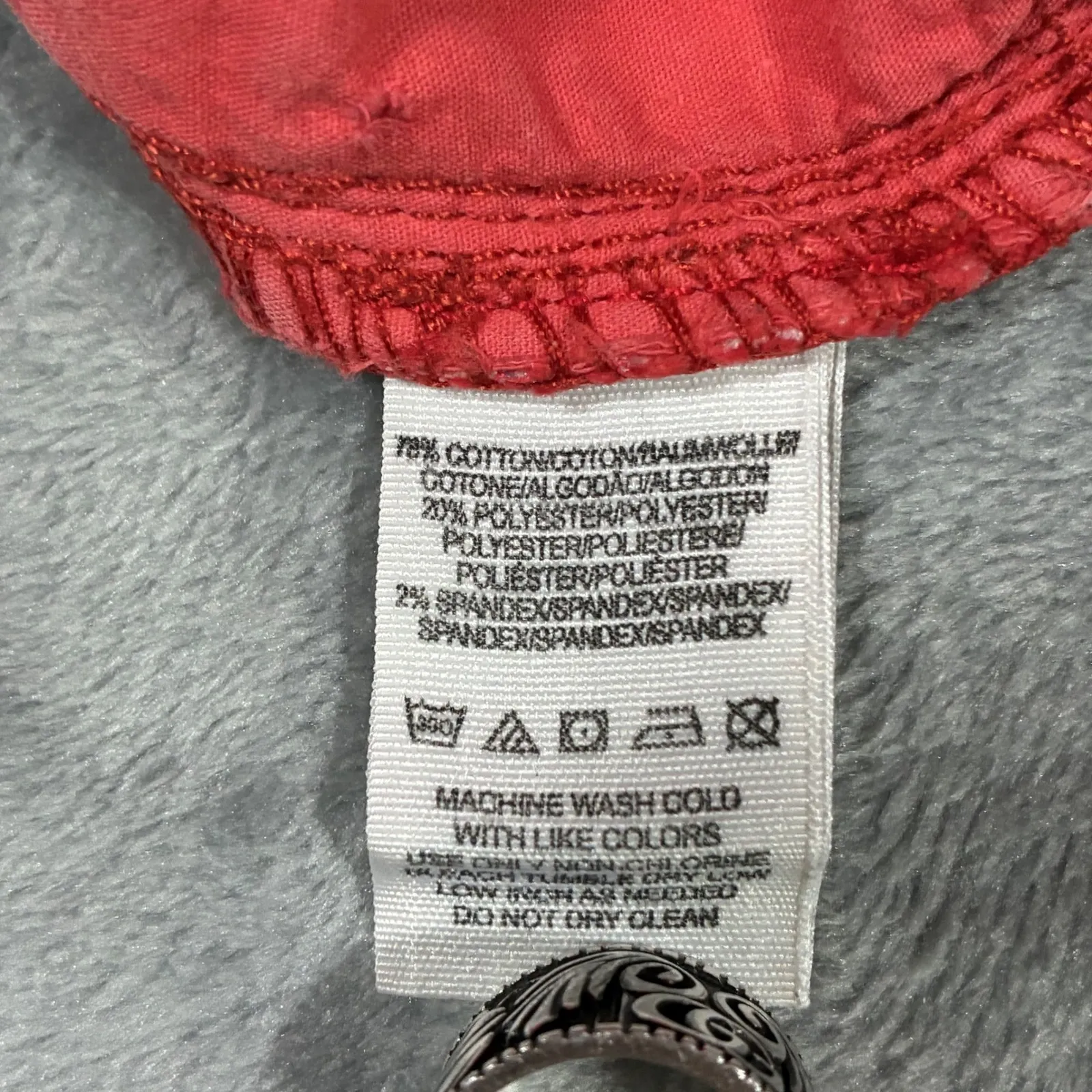 Free People Ombre ankle Jeans Coral Pink Women's 31 Dip Dye - Image 6