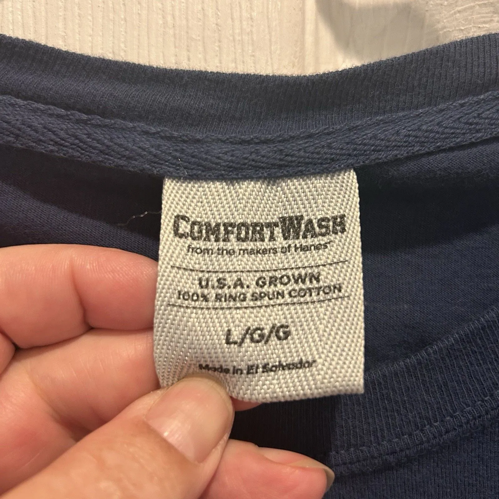 Mackinac Island MI Shirt Large Blue Long Sleeve Graphic Tee Bike Souvenir Unisex - Image 4