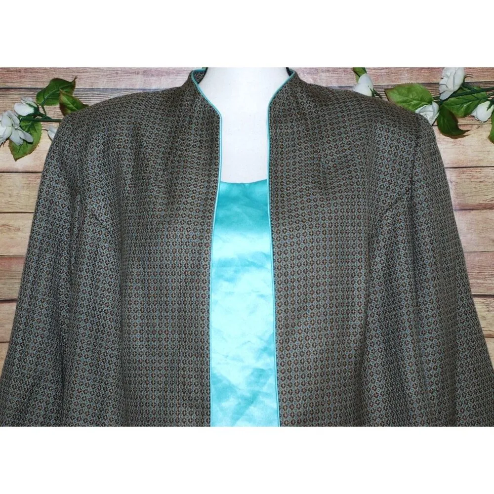 Jessica Howard Woman's Jacket & Sleeveless Shirt Plus Size 22W Petite Career - Image 4