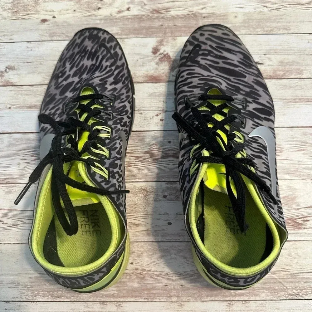 Nike Free Running Shoe Women’s Size 9 Leopard Black Gray Athletic - Image 7