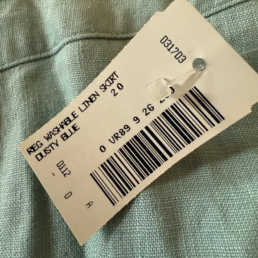 LL Bean 100% Linen Skirt Washable Vintage Modest Church Travel NWT Size 20 - Image 5