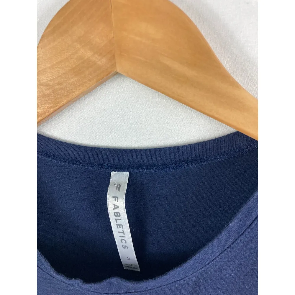 Fabletics Alia tied tee navy blue size Small - Image 3