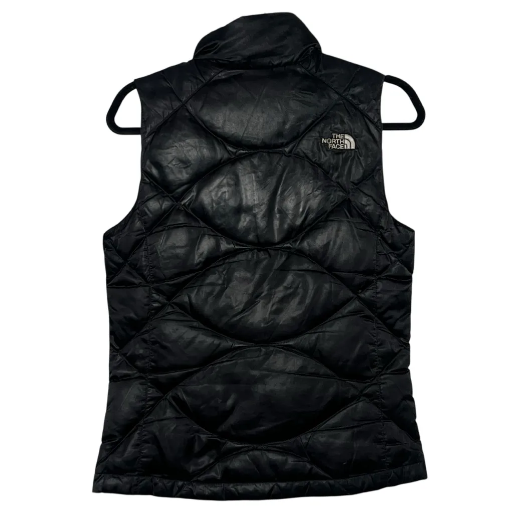 The North Face Black 550 Down Puffer Vest Womens Small Quilted Insulated Winter - Image 3