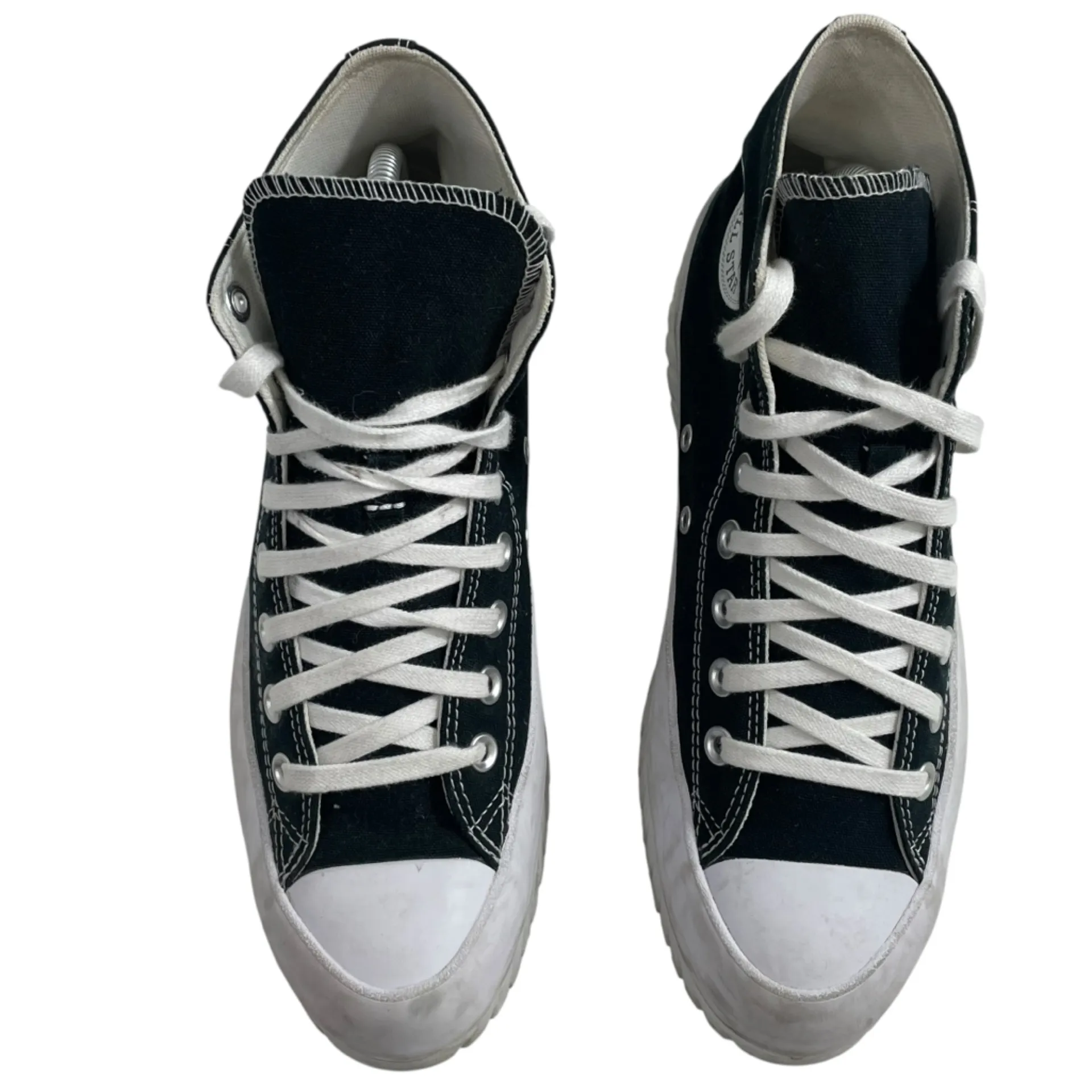 CONVERSE Chuck Taylor All Star Lugged 2.0 Black White High Top Sneakers 9.5‎ 7.5 - Image 2