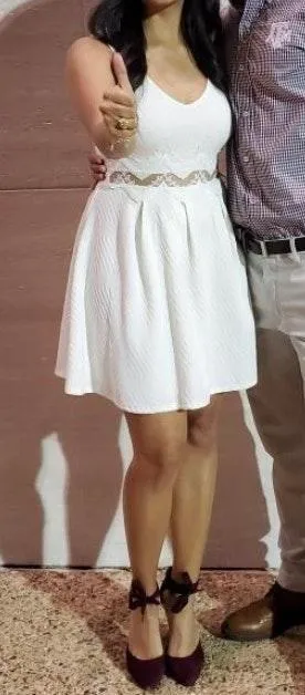 White Lace Dress - Image 3