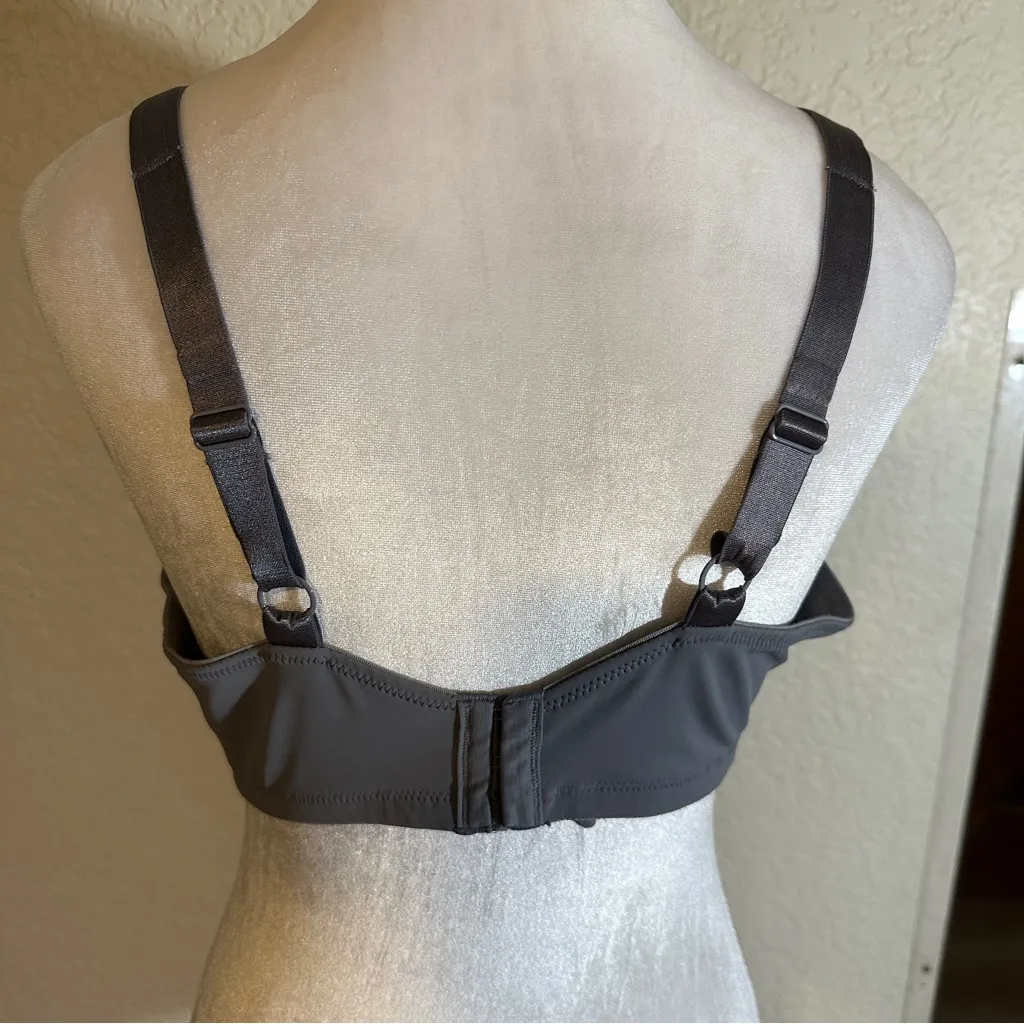 Olga Women's Plus Size Pink Grey Sateen Underwire Bra Set of 2 40C Pink - Image 8