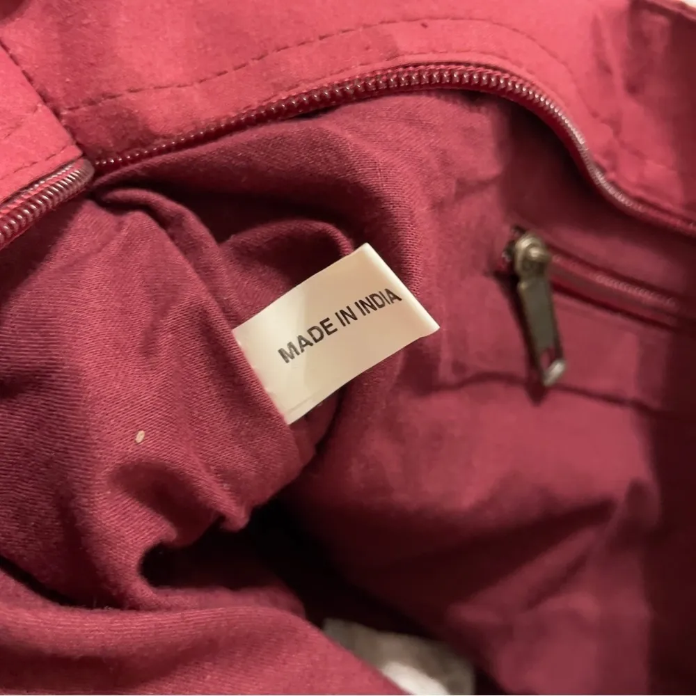 Embroidery and Sequined with beads handbag Red - Image 8