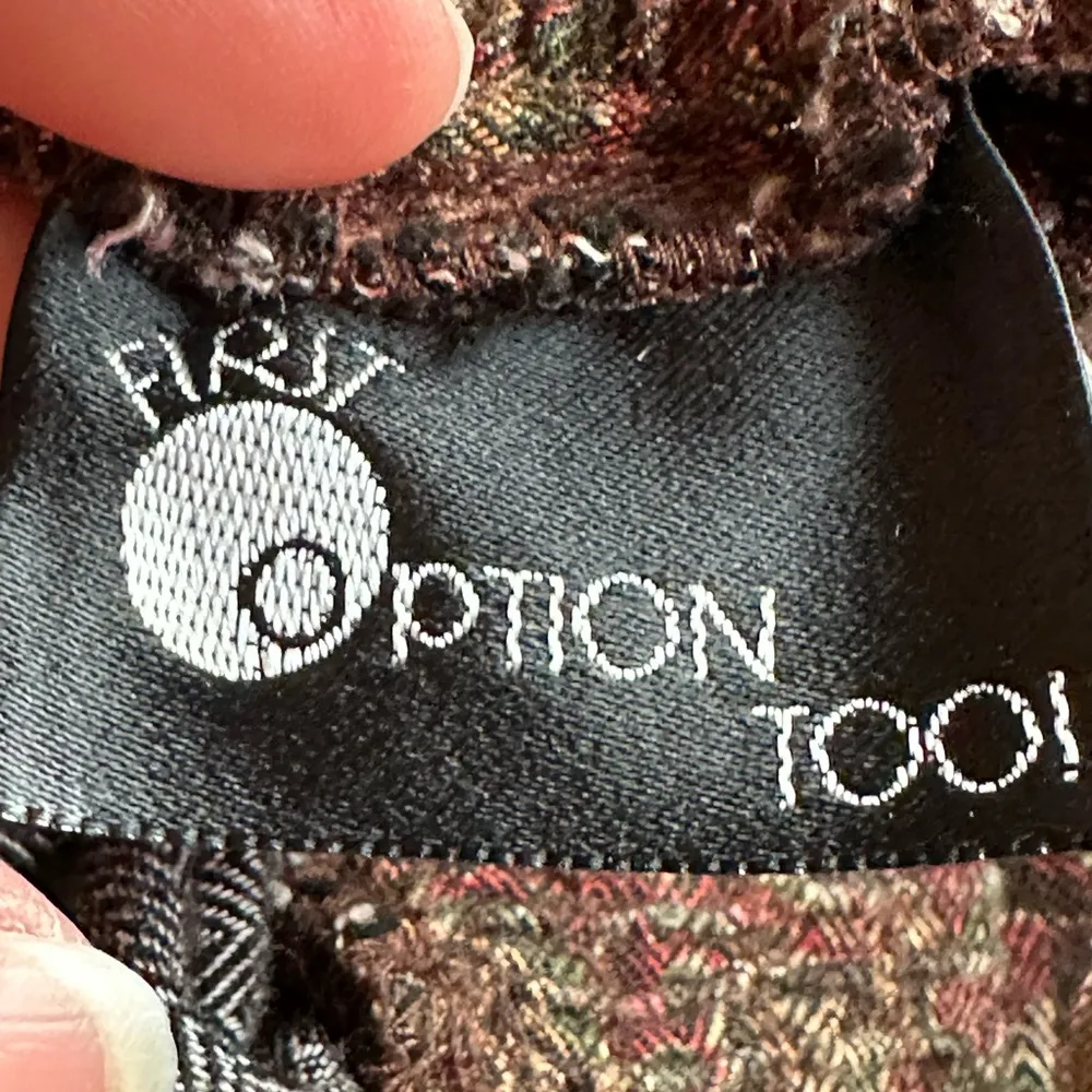 First Option Too Vintage Paisley Design Pleaded Sz XL Elastic Waist Runs… - Image 8