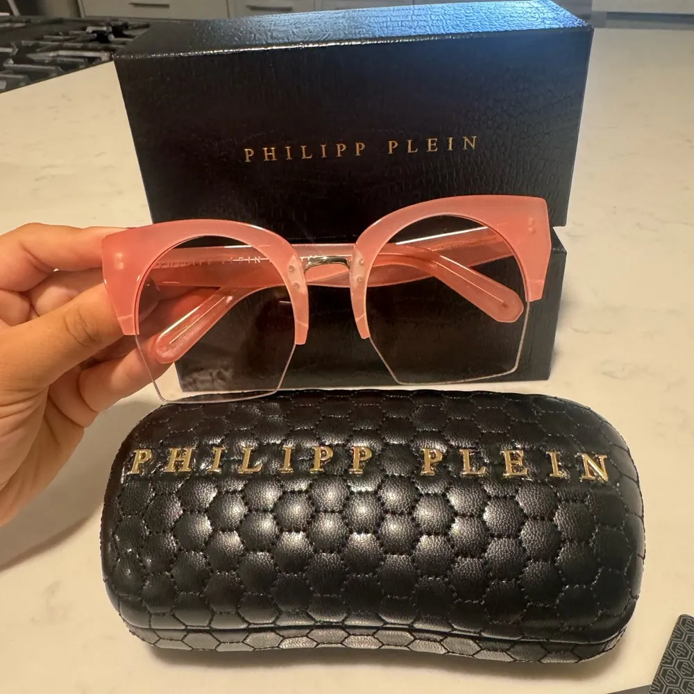 PHILIPP PLEIN statement rose pink Mirror geometric sunglasses 💕 - Image 12
