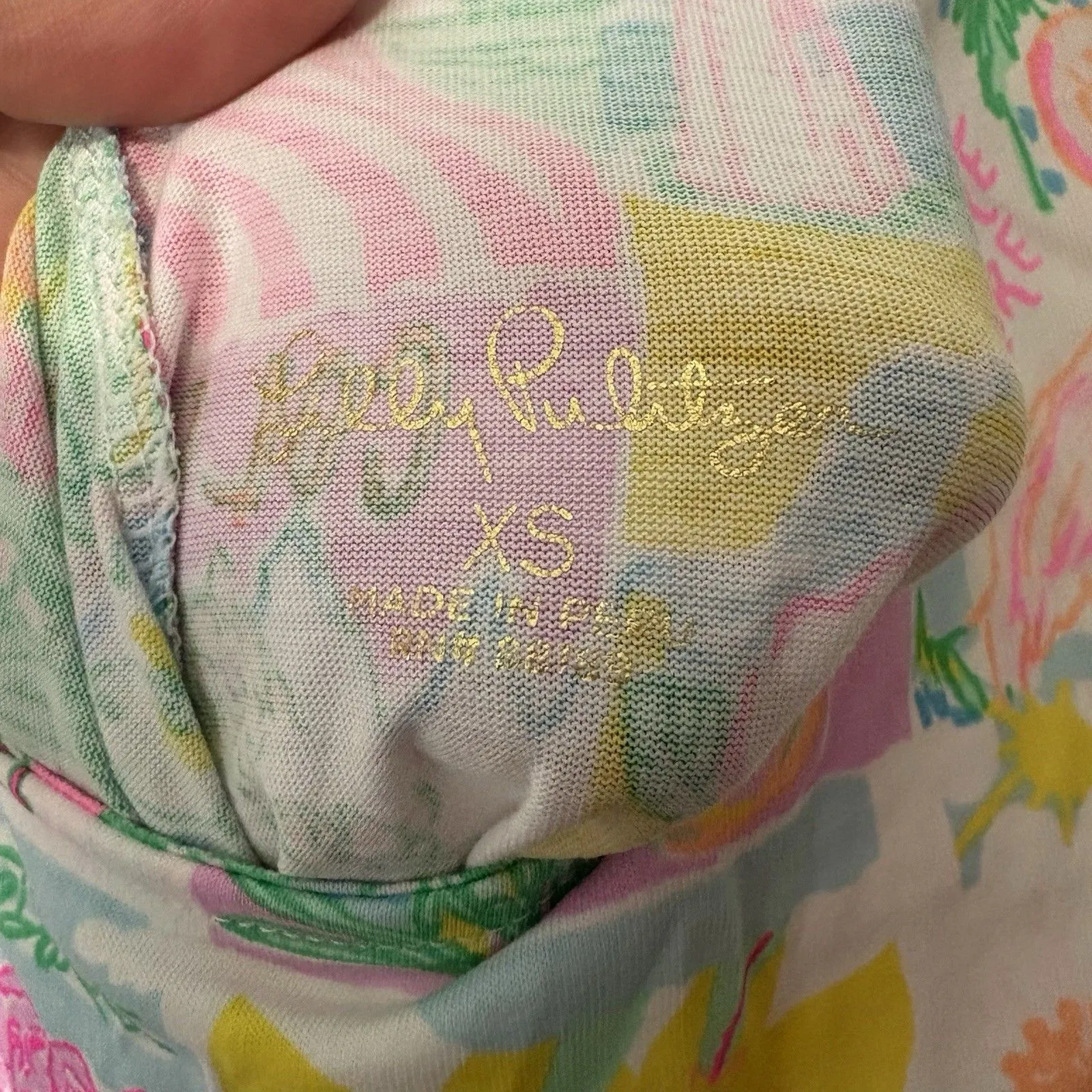 Lilly Pulitzer Kristen Flounce Dress Multi Pop Up Lilly State of Mind Women’s XS - Image 8