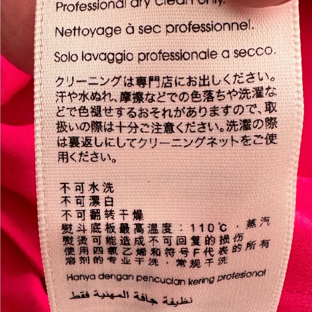 3.1 Phillip Lim hot pink 100% silk ruffle front slit blouse, size 6 sleeveless - Image 15