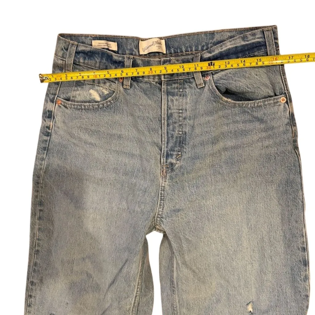 Universal Thread Women's High-Rise Cropped Wide-Leg Distressed Jeans 8 - Image 6
