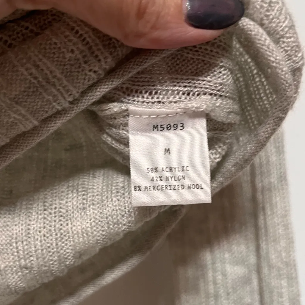 Kerisma womens ribbed long sleeve rolled neck top medium - Image 5