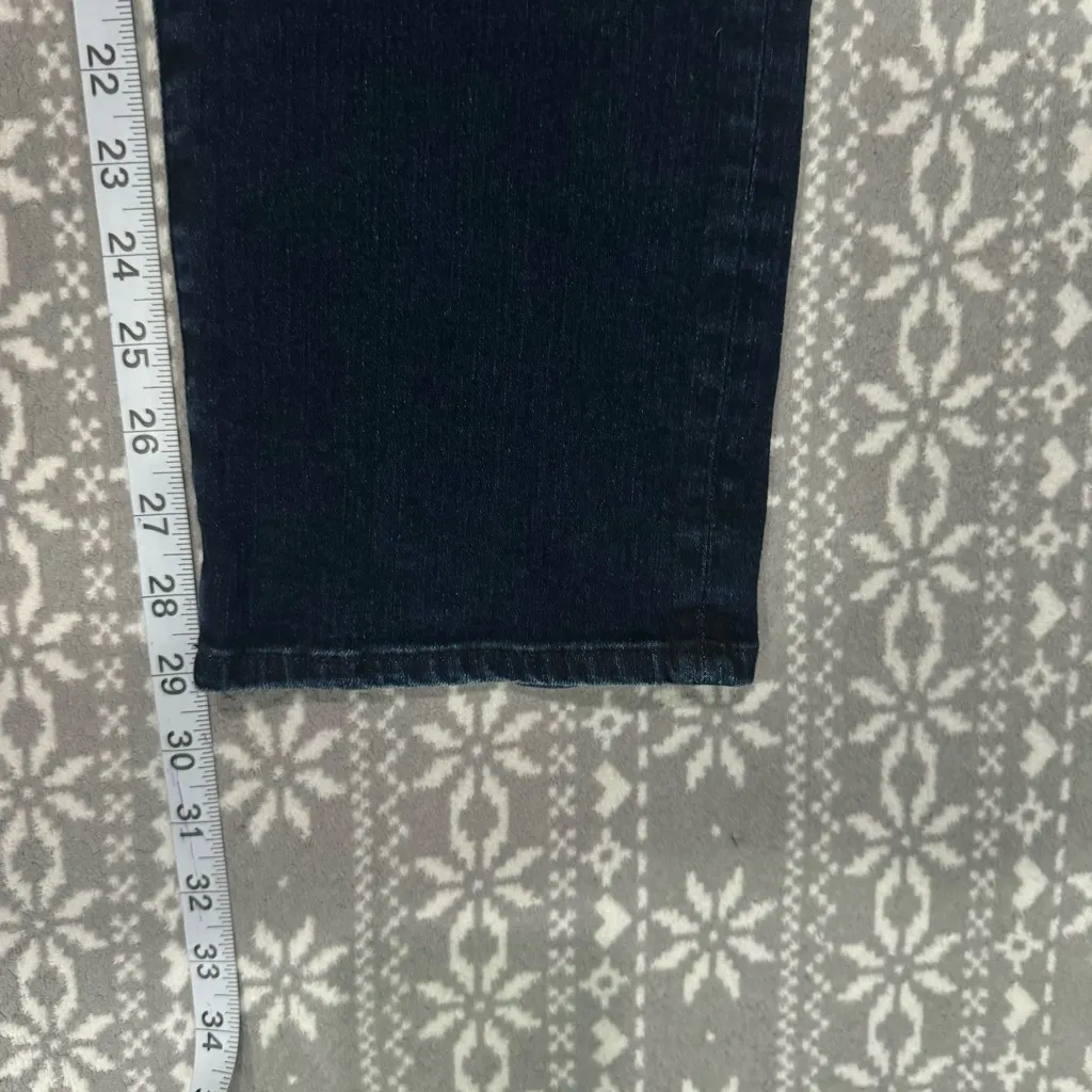 AG x Anthropologie The Stevie High Rise Slim Straight Jeans Blue Wash Size‎ 31 - Image 13