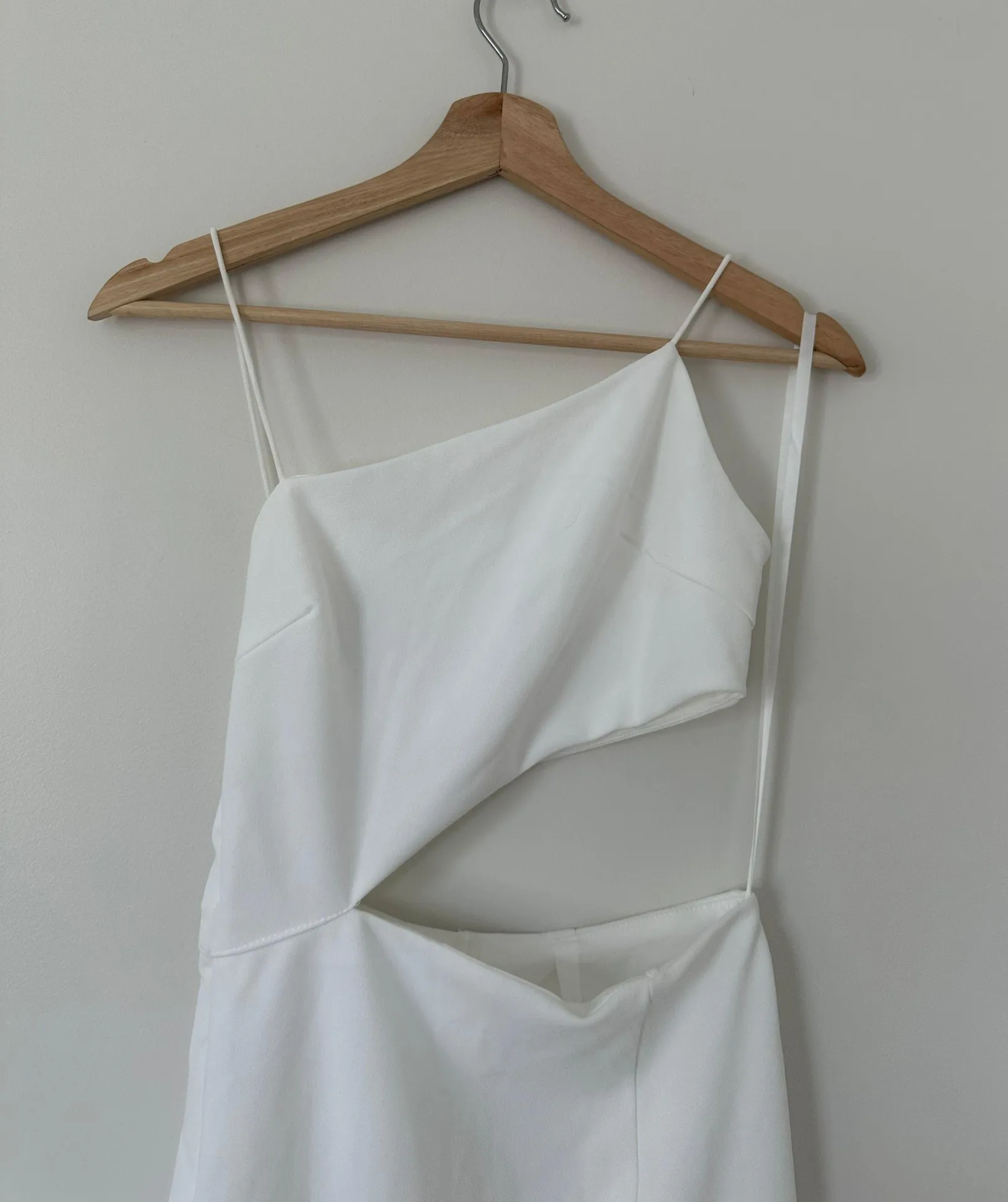White Cutout Midi Dress - Image 10