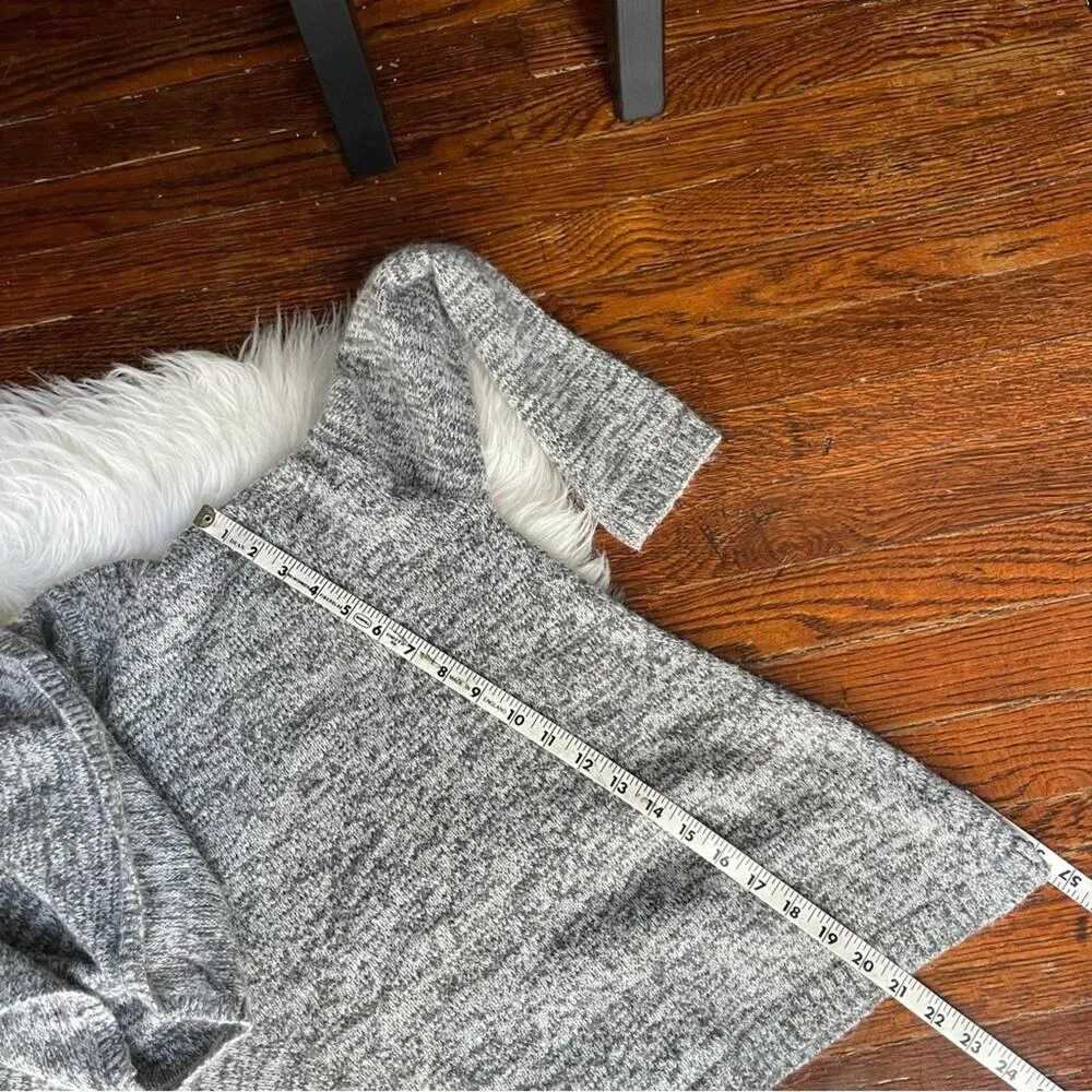 Heather Grey Cowl Neck Sweater Oversized Boxy Fit - Image 4