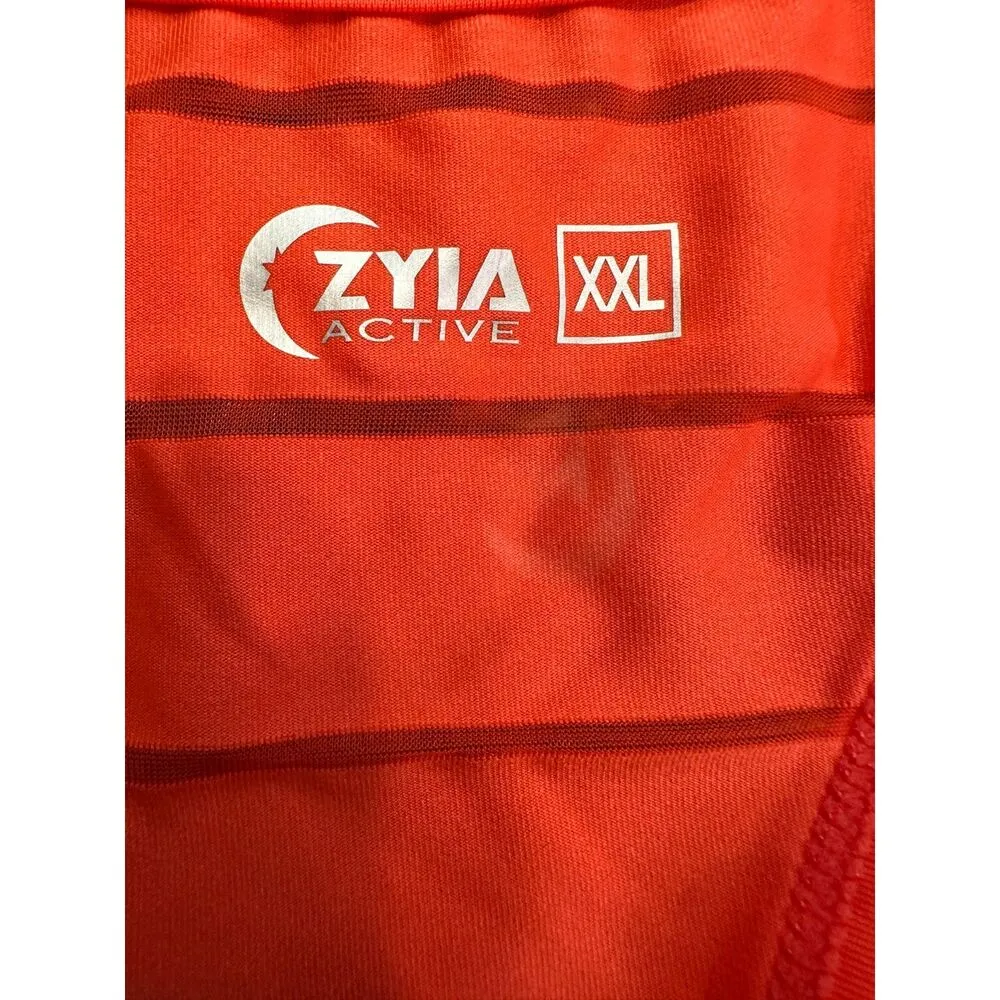 Zyia Active Bright Coral Orange Activewear Tank Top Size XXL - Image 6