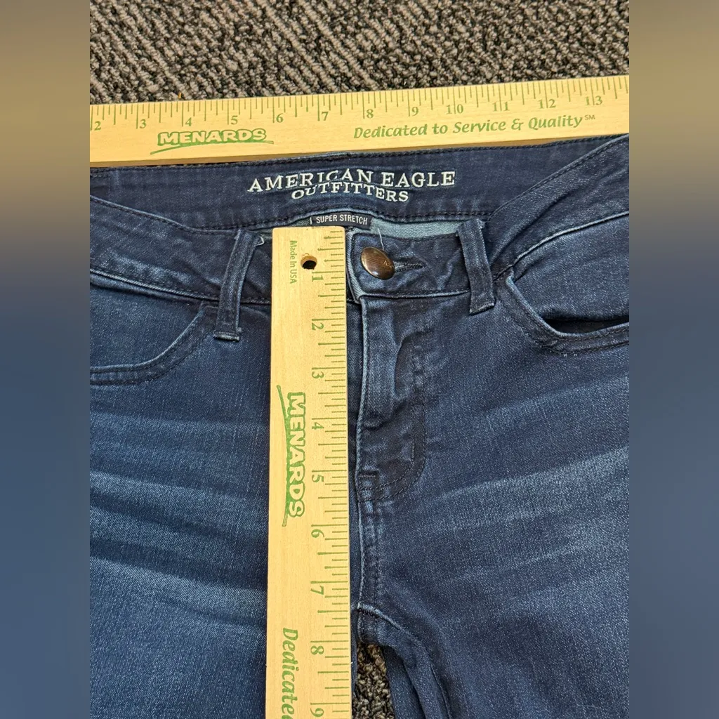 American Eagle Super Stretch Super Low Jegging Size 8 Extra Long - Image 2