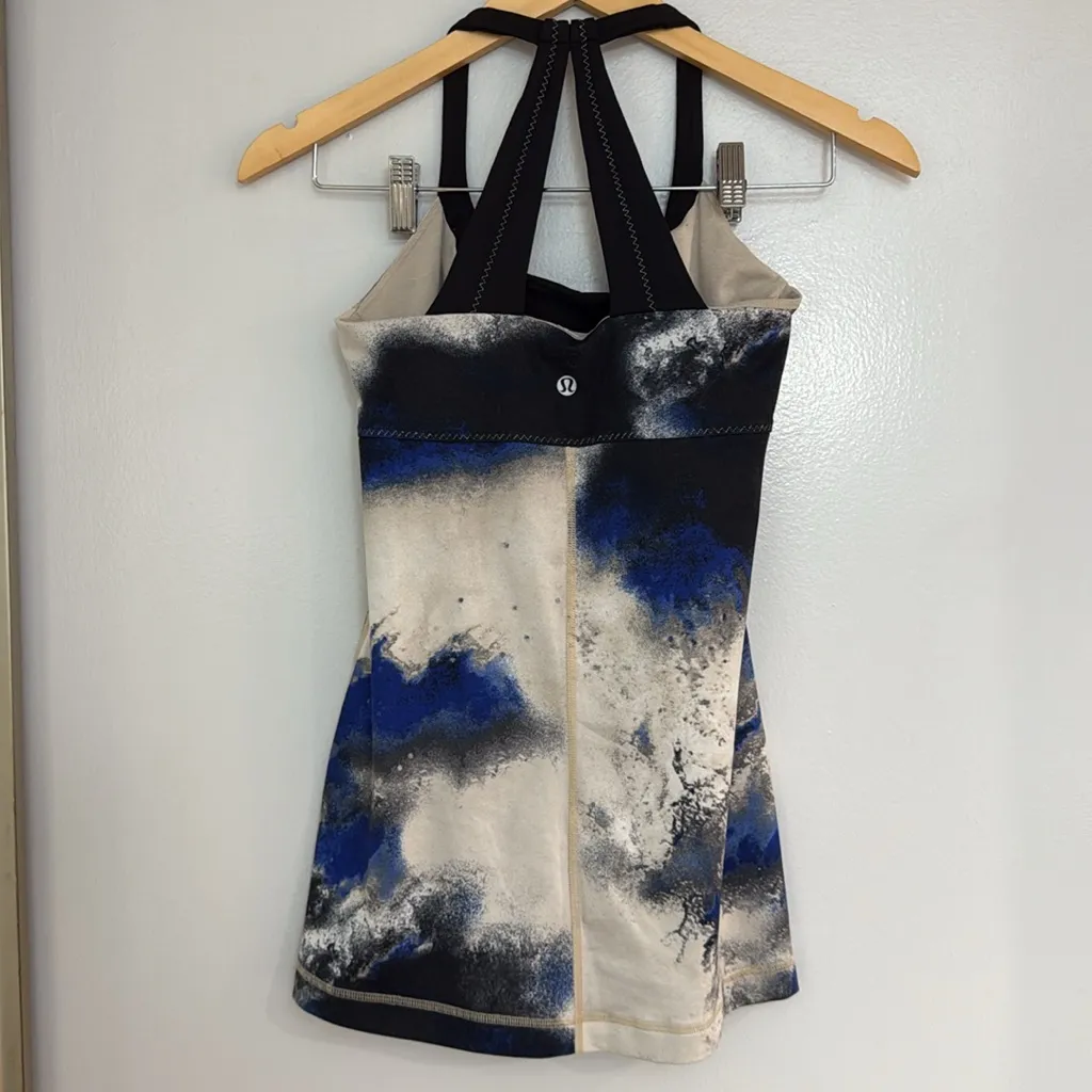 MOVING SALE Lululemon Scoop Me Up Tank - Milky Way Multi Print / Black - Image 4