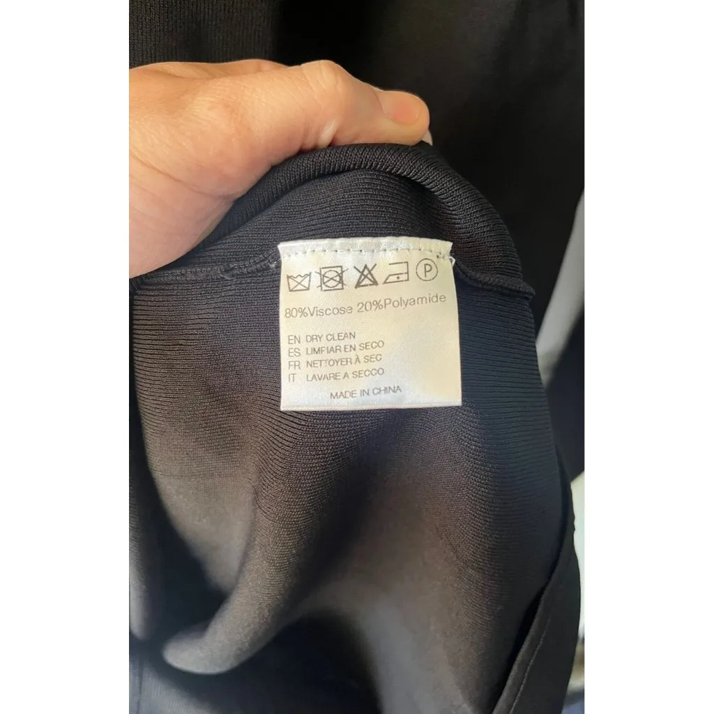 Mother of All NEW NWT Helen Knit dress Black Ribbed Long Sleeve Mock Neck Medium - Image 8