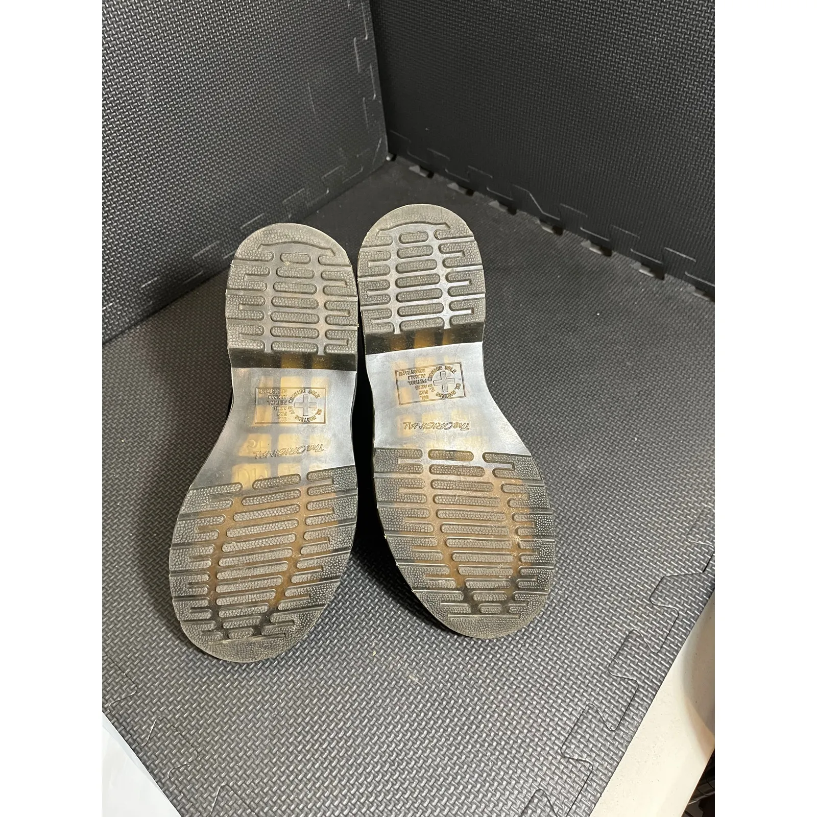 Doc Dr Martens Page Black Velvet Combat Boots Womens‎ Size 7 Grunge Moto Emo - Image 6