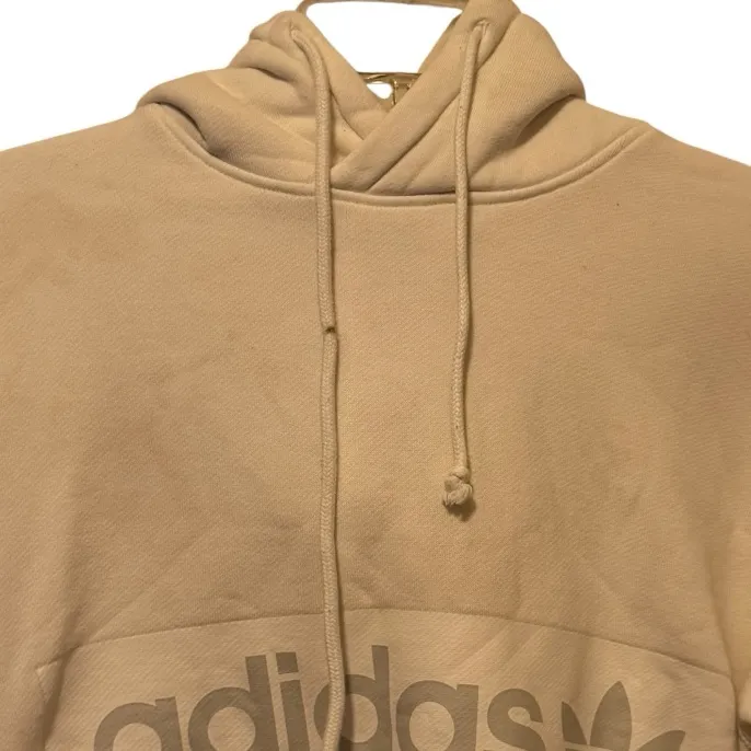 Adidas Thick White Hoody Shirt - Image 2