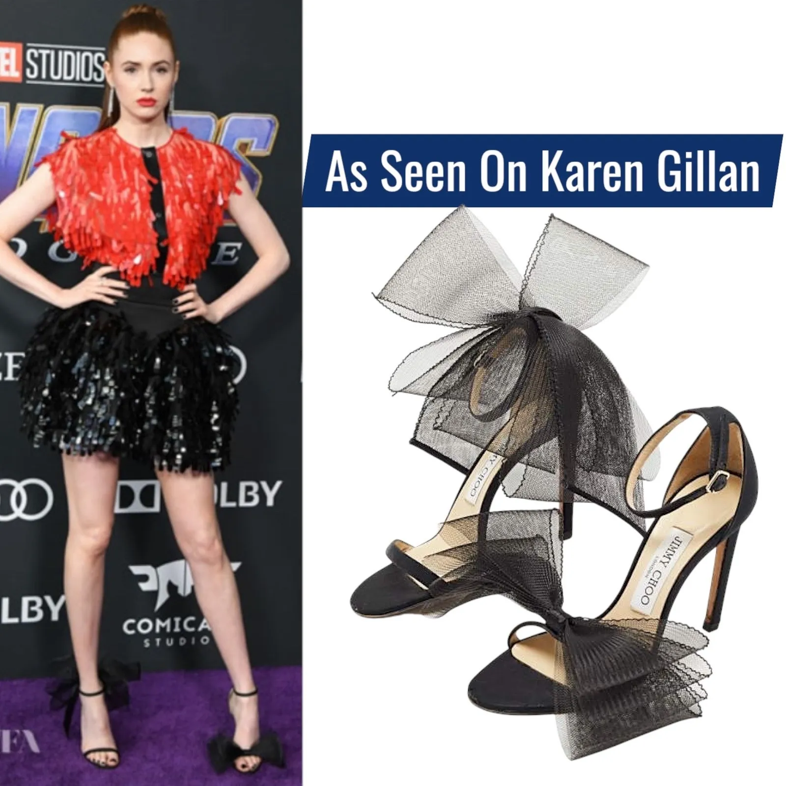 Jimmy Choo Aveline 100 Black Sandal Grosgrain Mesh Fasincator Bow Size 39 - Image 4