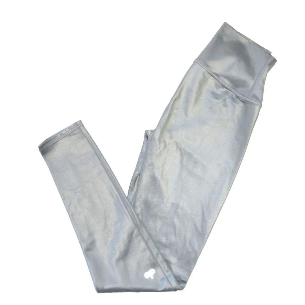 NWT Alo Yoga High-Waist Shine Airbrush Legging in Lead Shine Stretch Workout S - Image 2