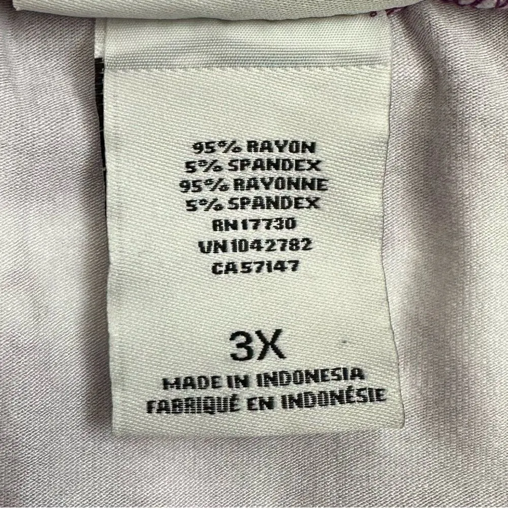 Ava & Viv Boho Purple White Tie Dye Stretchy Maxi Skirt - Image 9