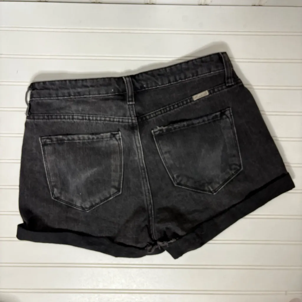 KanCan Charcoal Black Jean Shorts Size M - Image 5