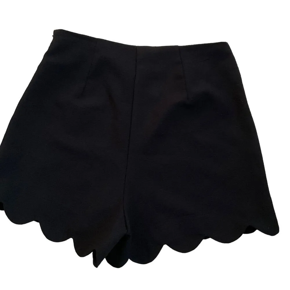 Monteau Black High Waist Side Zip Shorts Women's Size XS | 50-6 - Image 2