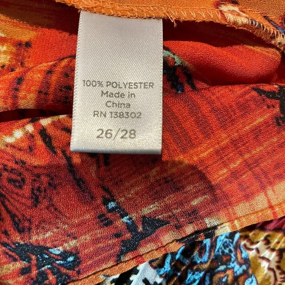 Avenue Womens Keyhole Blouse Smock Bodice Boho Peasant Sleeves Plus Size 26 c Black - Image 12