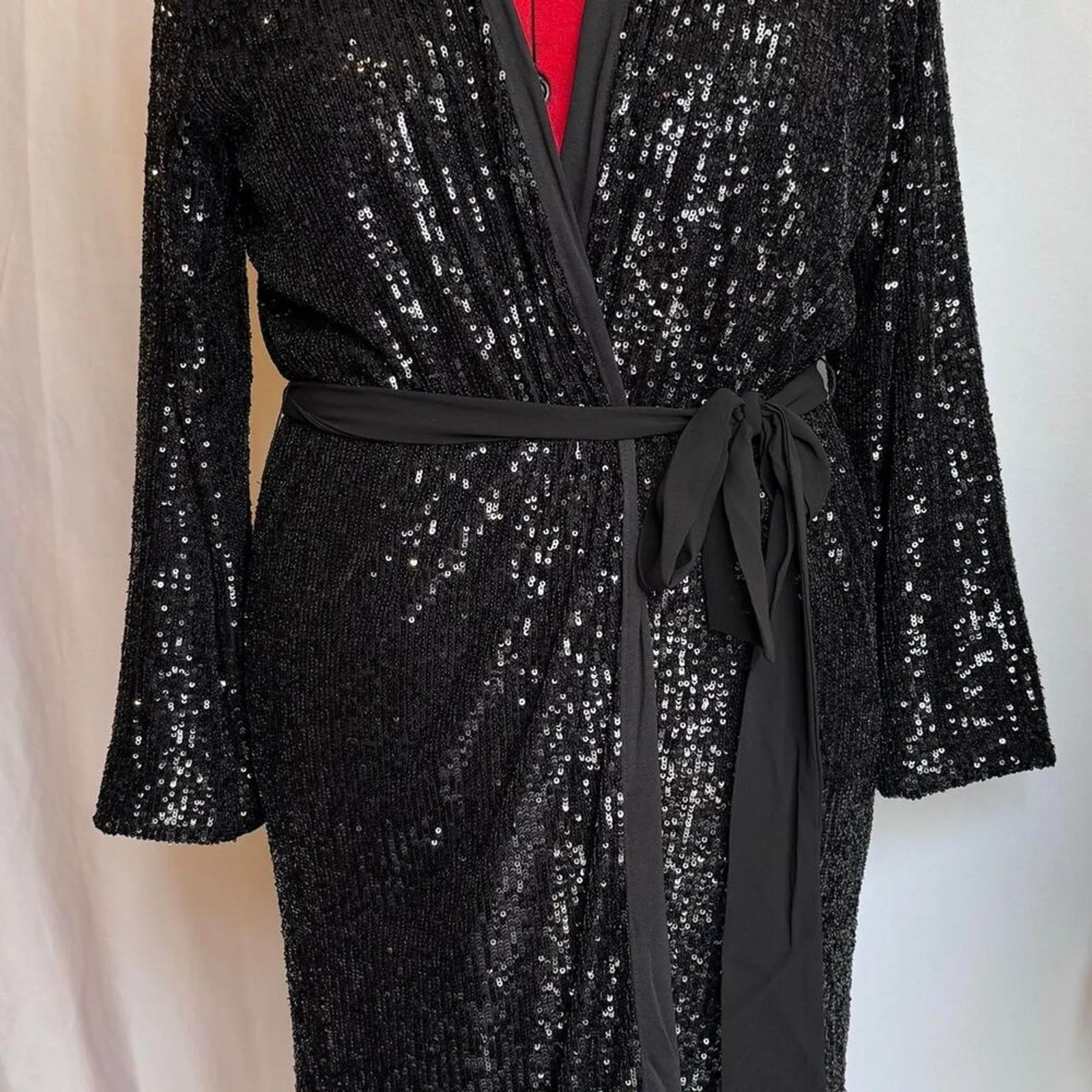 NWT Show Me Your MUMU Women Sequin Wrap Dress Super Gorgeous, Comfortable‎ & FUN - Image 2
