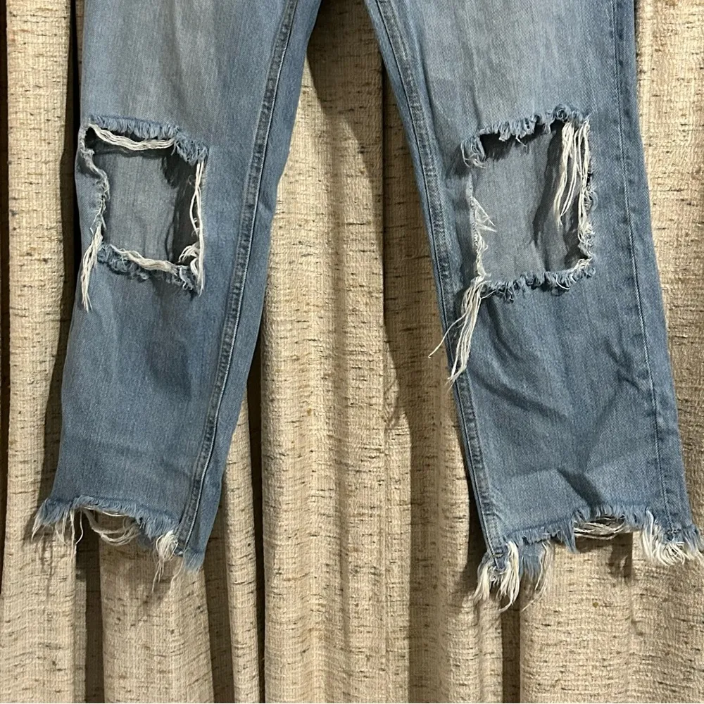 Free People We The Free -  Maggie Ripped Crop Straight Jeans - 26 - Image 4