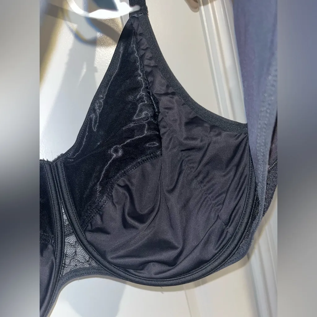 Chantelle Rive Gauche 1922 Lace Babydoll French Black Unlined Underwire Bra 44H - Image 5