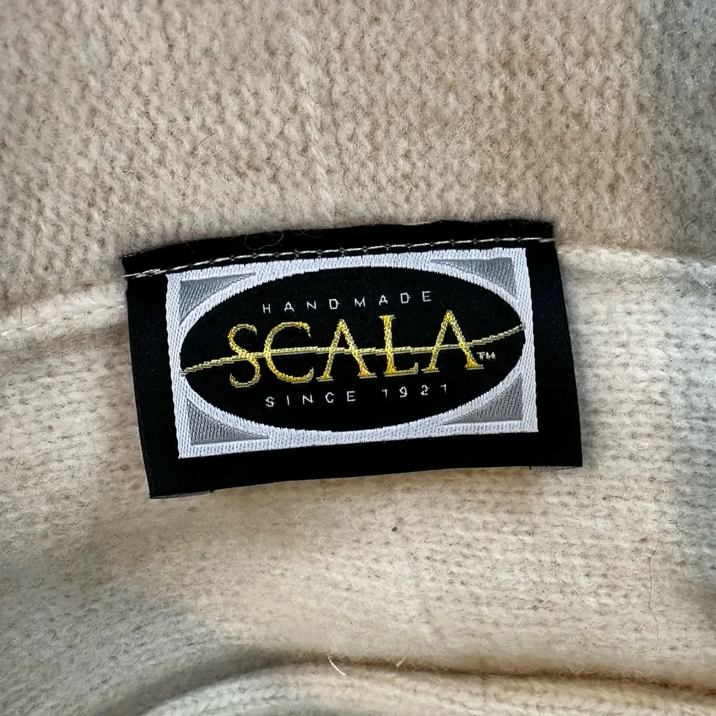 Scala 100% Wool Cream Winter Packable Cloche Hat, OS - Image 9