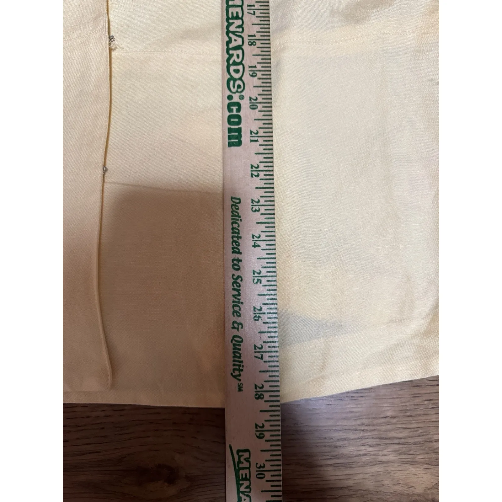 Ruby Rd Woman Size 20W Linen Blend Shirt Jacket Embroidered Yellow Floral Office - Image 4