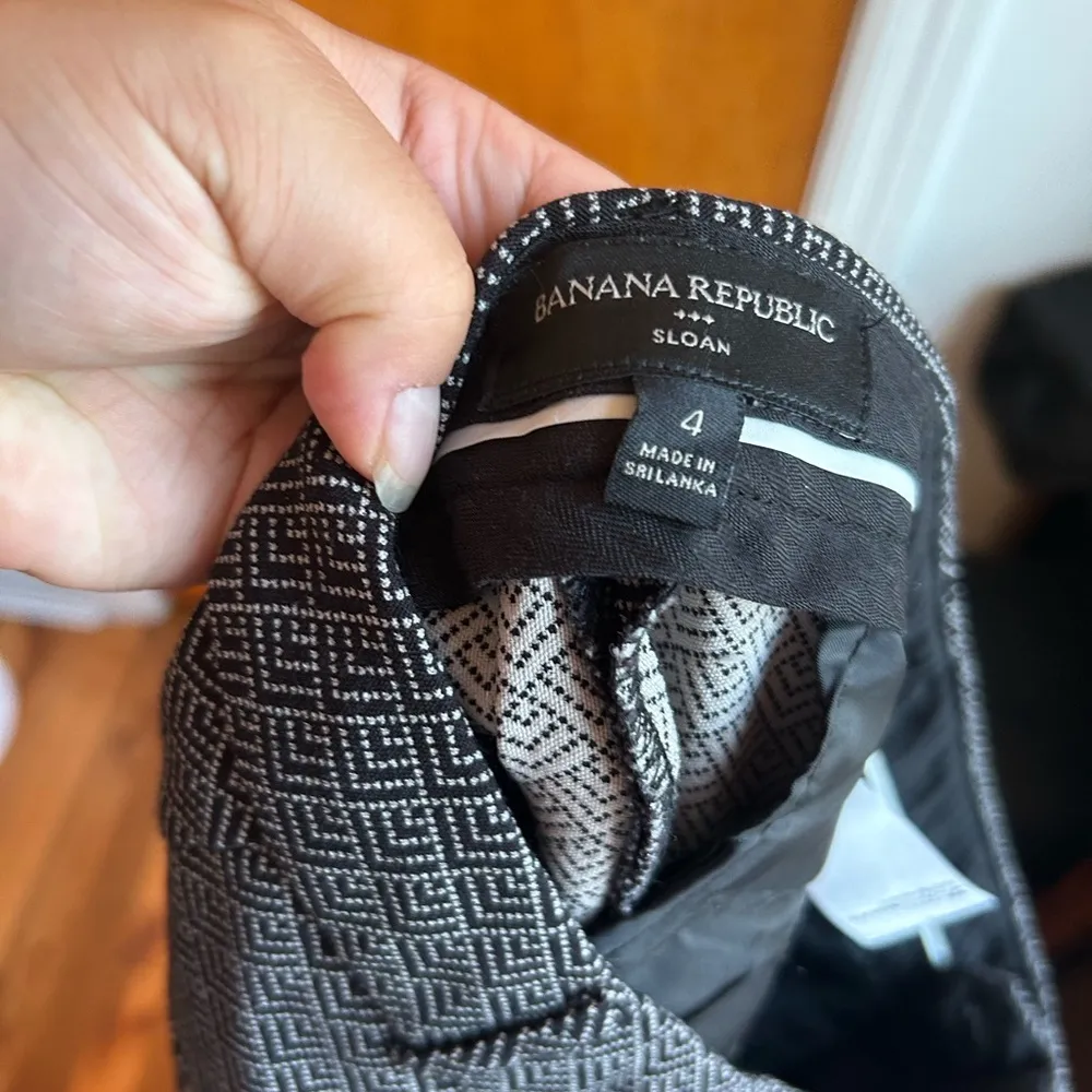 BANANA REPUBLIC SLOAN PATTERNED TROUSERS - Image 3