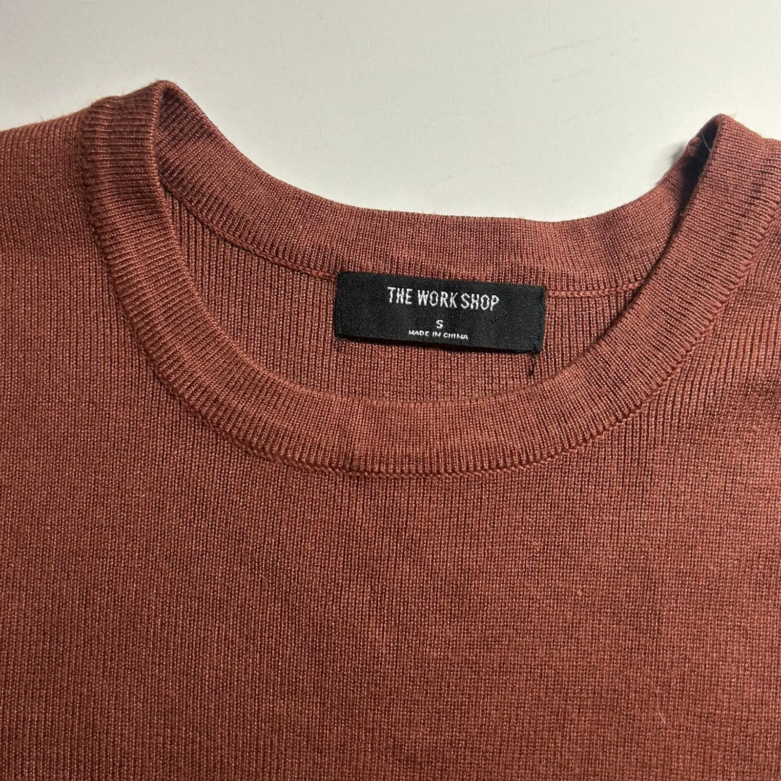 The WorkShop Women's Lightweight Ribbed Sleeveless Sweater Vest S Small Brown - Image 2