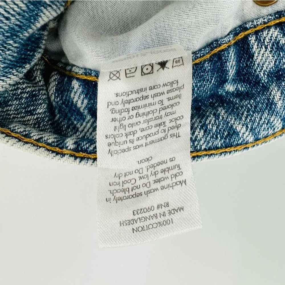 PacSun | Brenda Blue Acid Wash High-Rise Straight Jeans Size 27 - Image 7